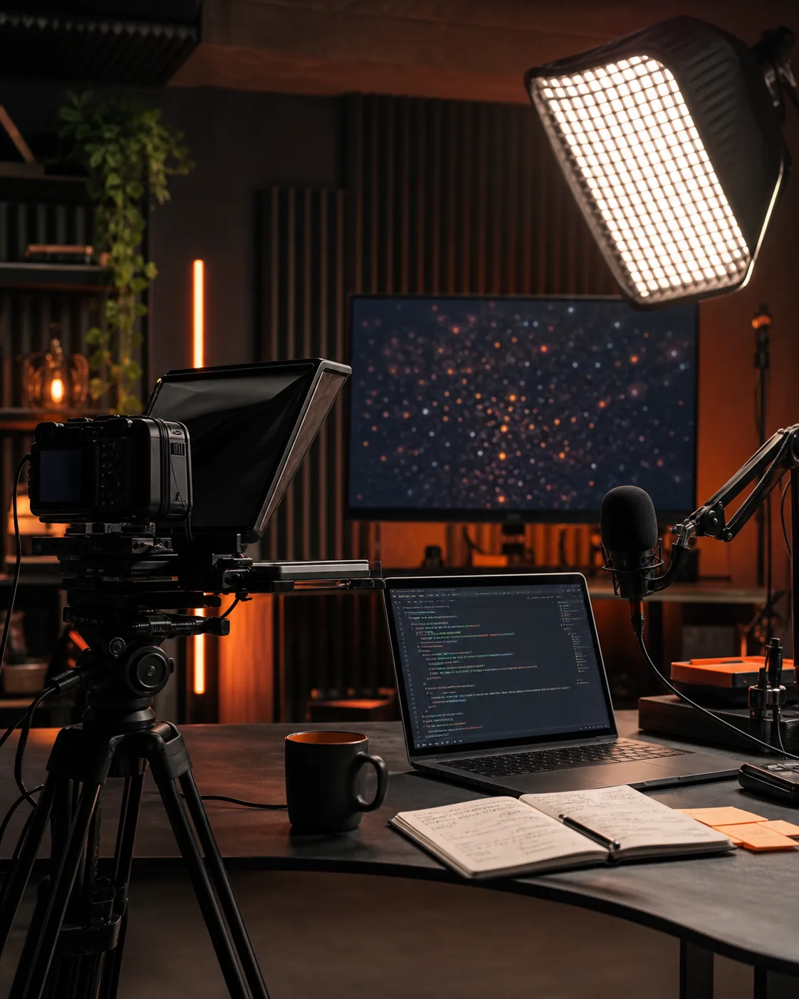 Rendered teaching studio for Claudology lessons
